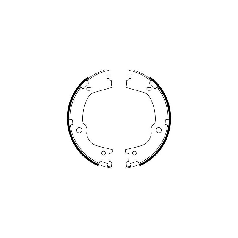 Jeu de mâchoires de frein (frein de stationnement) BOSCH