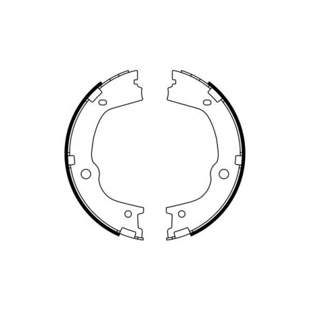 Jeu de mâchoires de frein (frein de stationnement) BOSCH