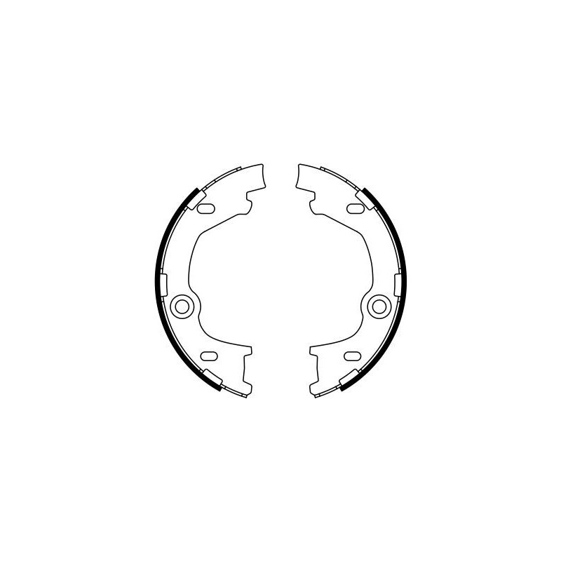 Jeu de mâchoires de frein (frein de stationnement) BOSCH