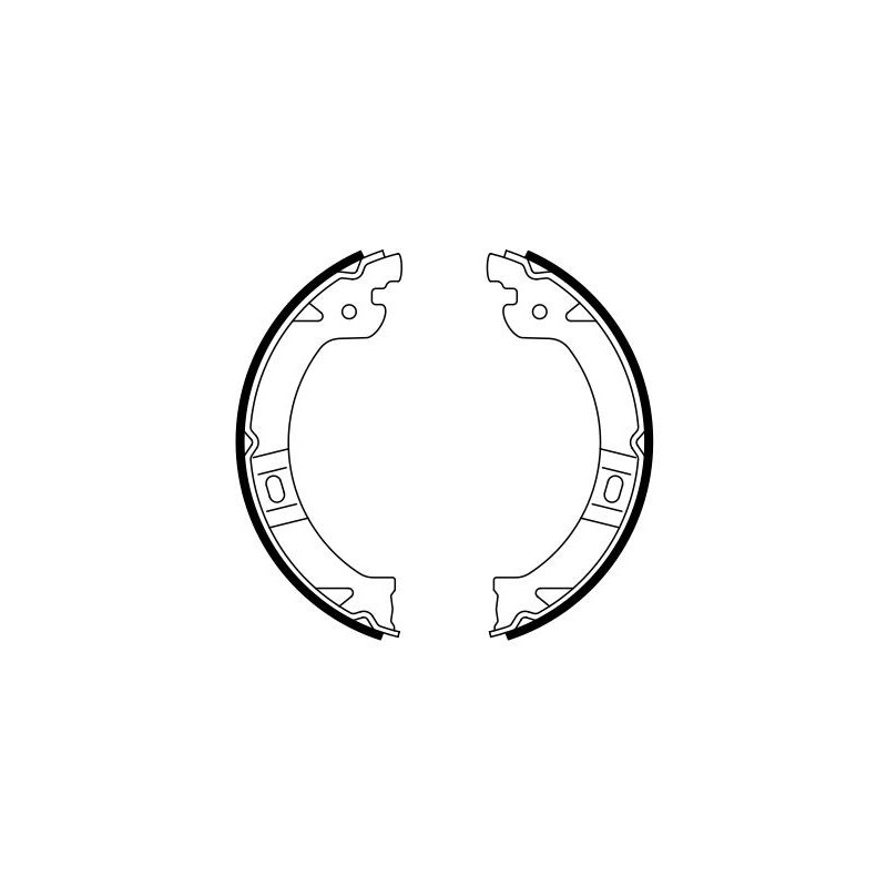 Jeu de mâchoires de frein (frein de stationnement) BOSCH