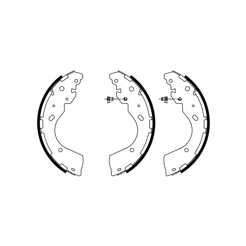 Jeu de mâchoires de frein BOSCH