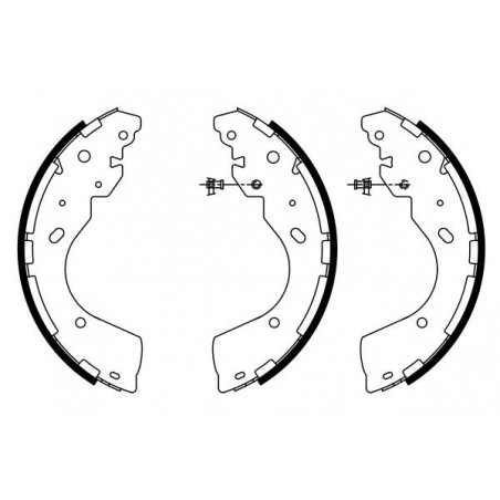 Jeu de mâchoires de frein...