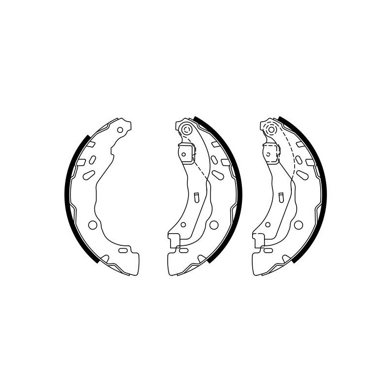 Jeu de mâchoires de frein BOSCH