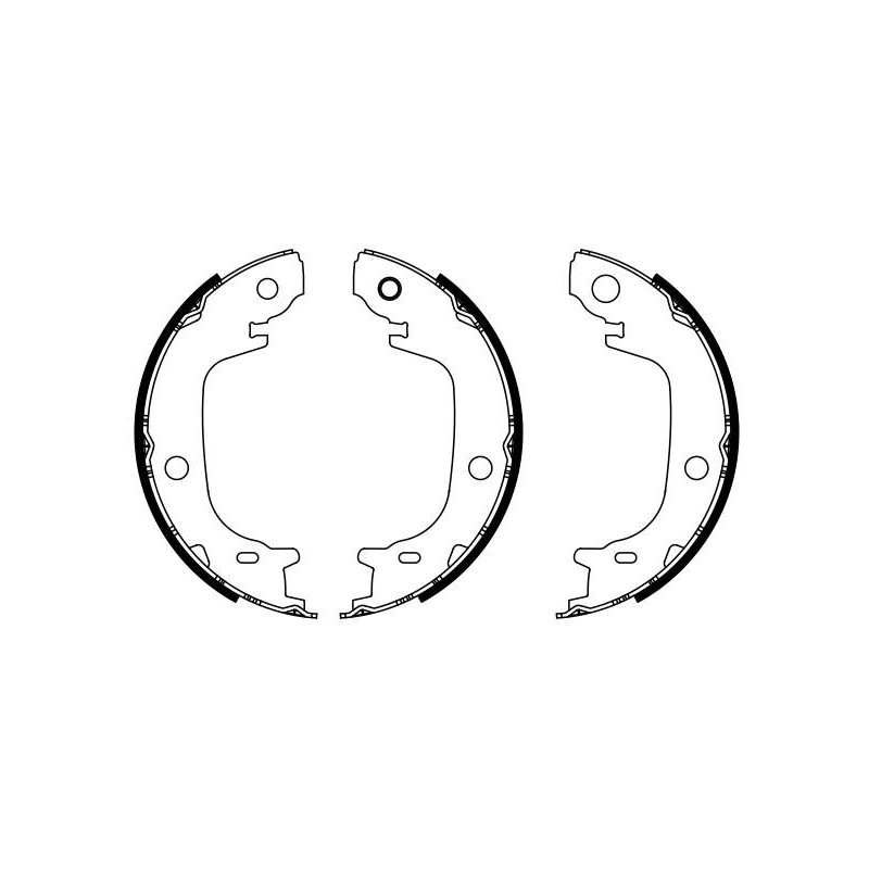 Jeu de mâchoires de frein (frein de stationnement) BOSCH