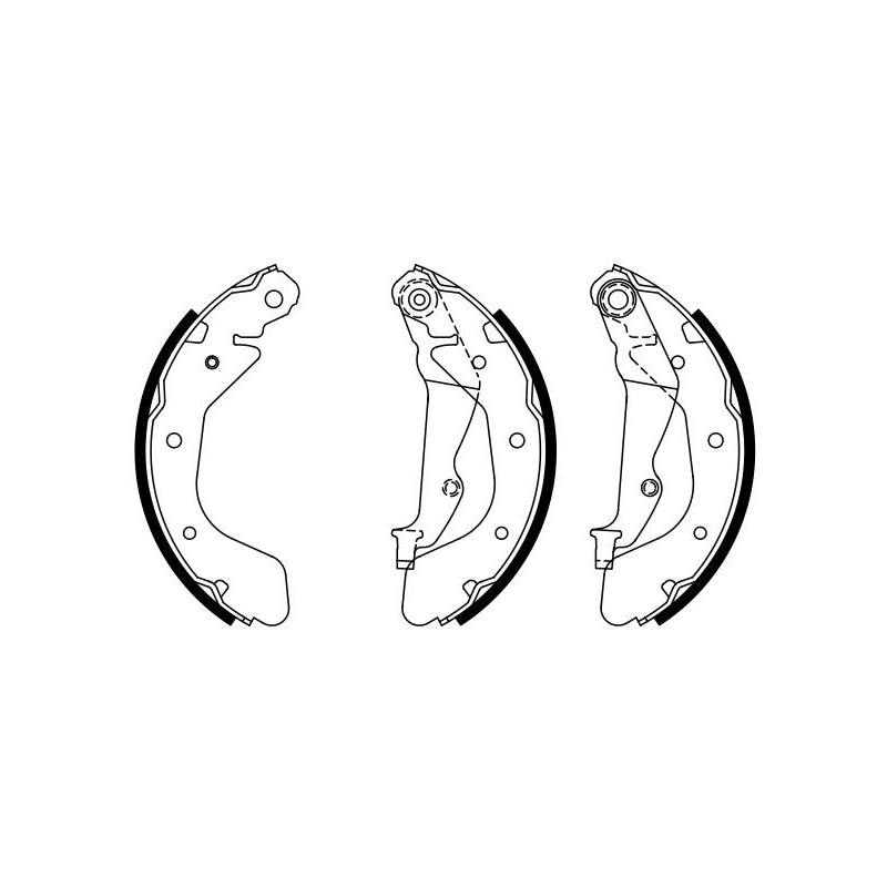 Jeu de mâchoires de frein BOSCH