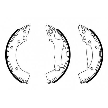 Jeu de mâchoires de frein...