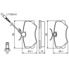 Jeu de quatre plaquettes de frein à disque BOSCH