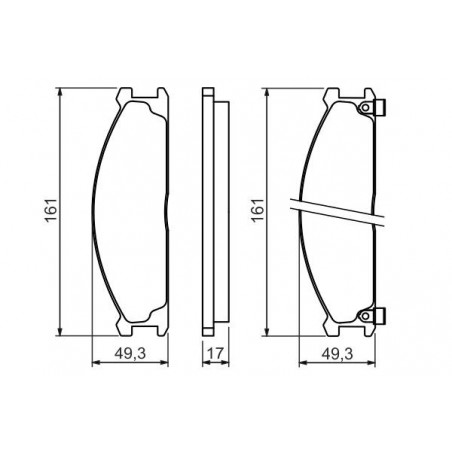 Jeu de quatre plaquettes de...
