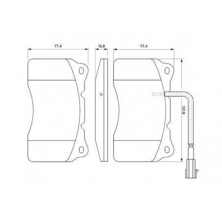 Jeu de quatre plaquettes de...