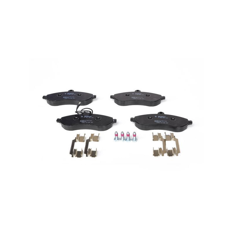 Jeu de quatre plaquettes de frein à disque BOSCH