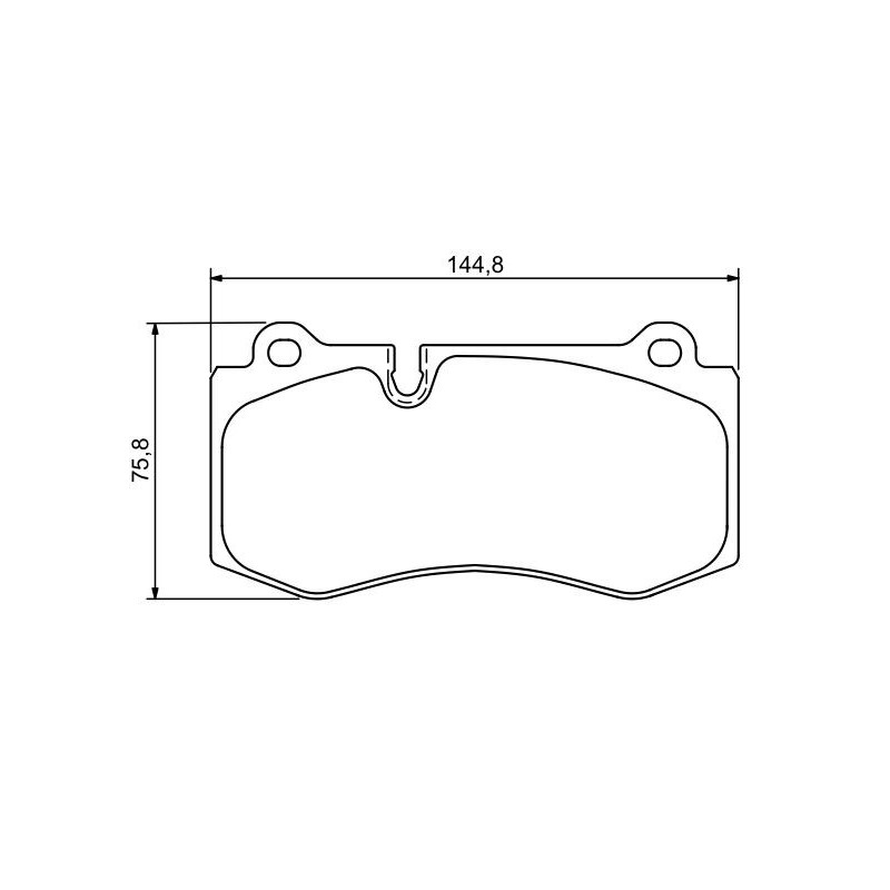 Jeu de quatre plaquettes de frein à disque BOSCH