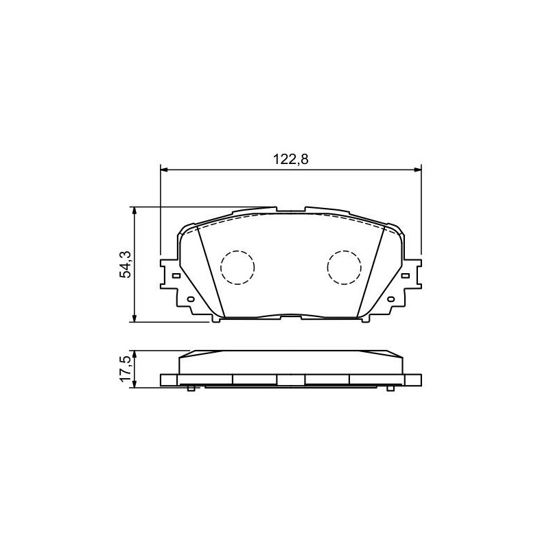 Jeu de quatre plaquettes de frein à disque BOSCH