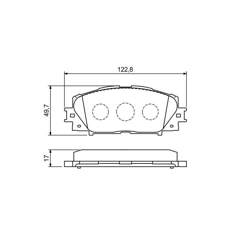 Jeu de quatre plaquettes de frein à disque BOSCH