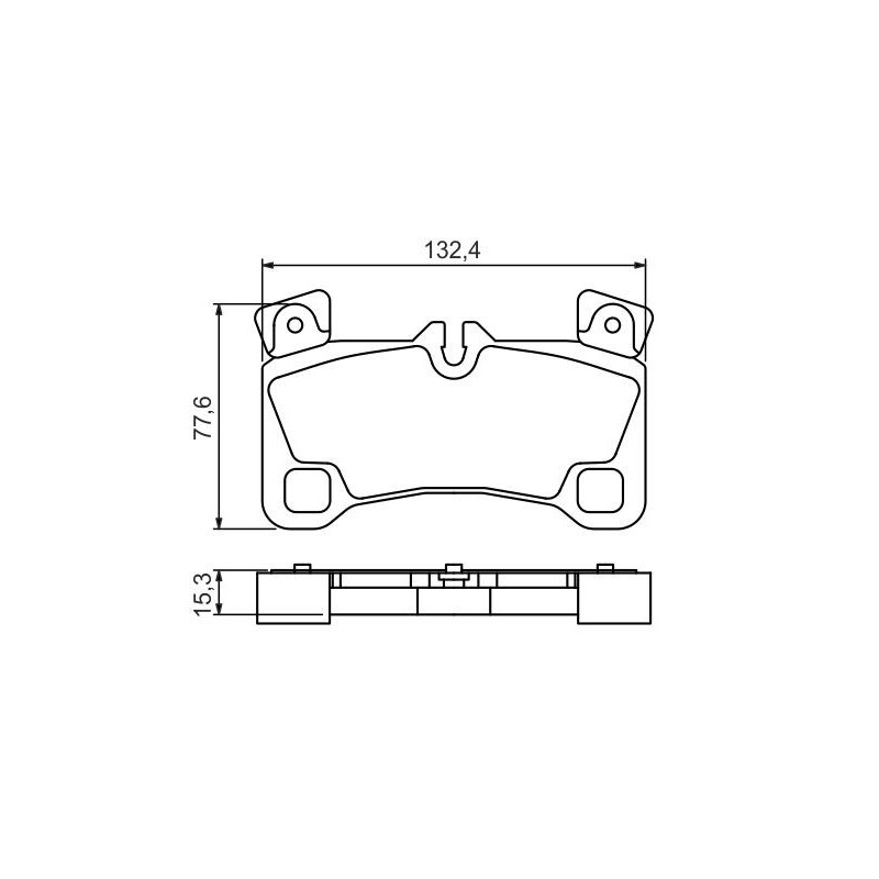 Jeu de quatre plaquettes de frein à disque BOSCH