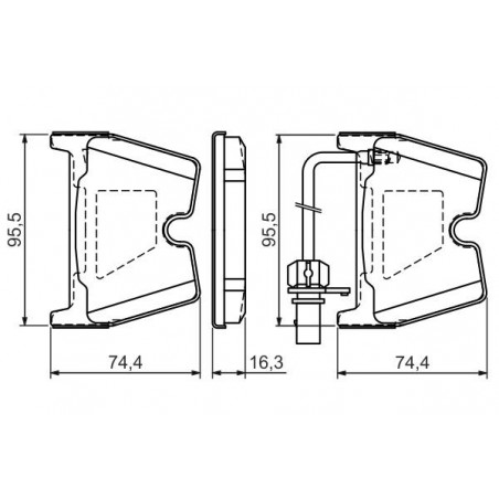 Jeu de quatre plaquettes de frein à disque BOSCH