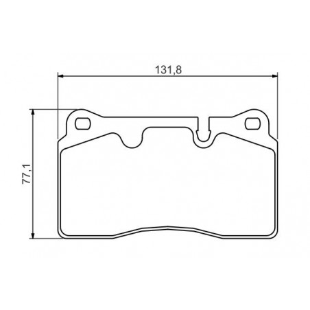 Jeu de quatre plaquettes de frein à disque BOSCH