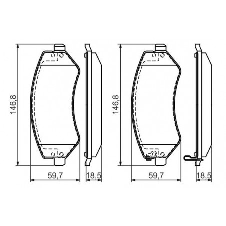Jeu de quatre plaquettes de...