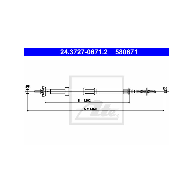 Câble de frein à main ATE