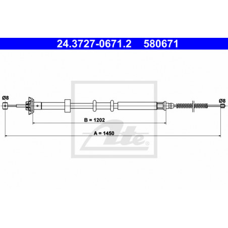 Câble de frein à main ATE