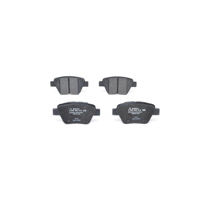 Jeu de quatre plaquettes de frein à disque BOSCH