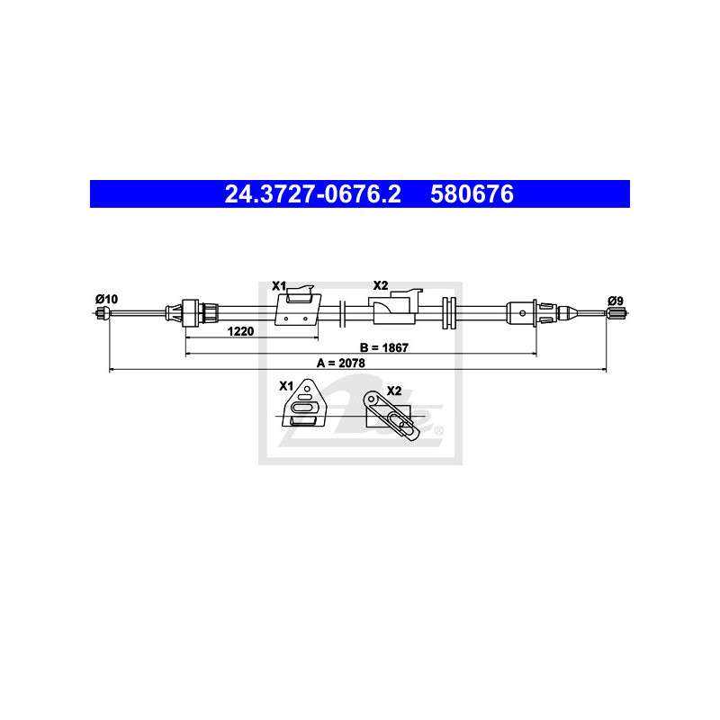 Câble de frein à main ATE