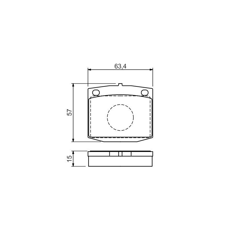 Jeu de quatre plaquettes de frein à disque BOSCH