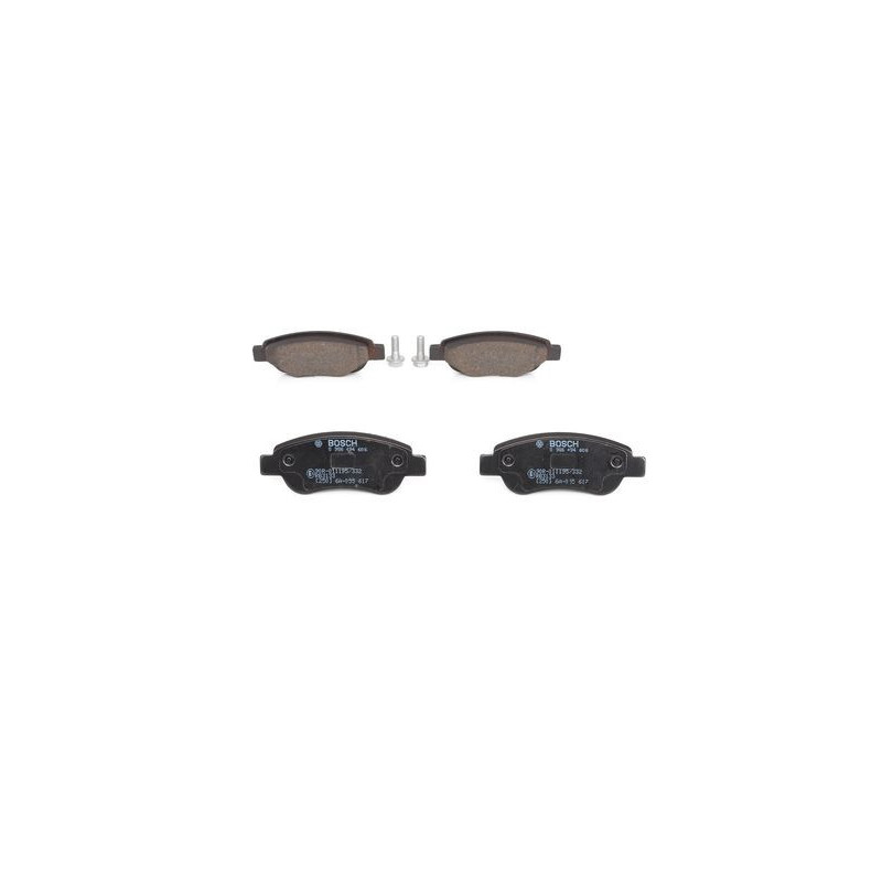Jeu de quatre plaquettes de frein à disque BOSCH