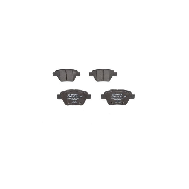 Jeu de quatre plaquettes de frein à disque BOSCH