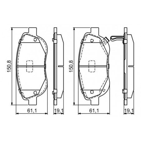 Jeu de quatre plaquettes de...