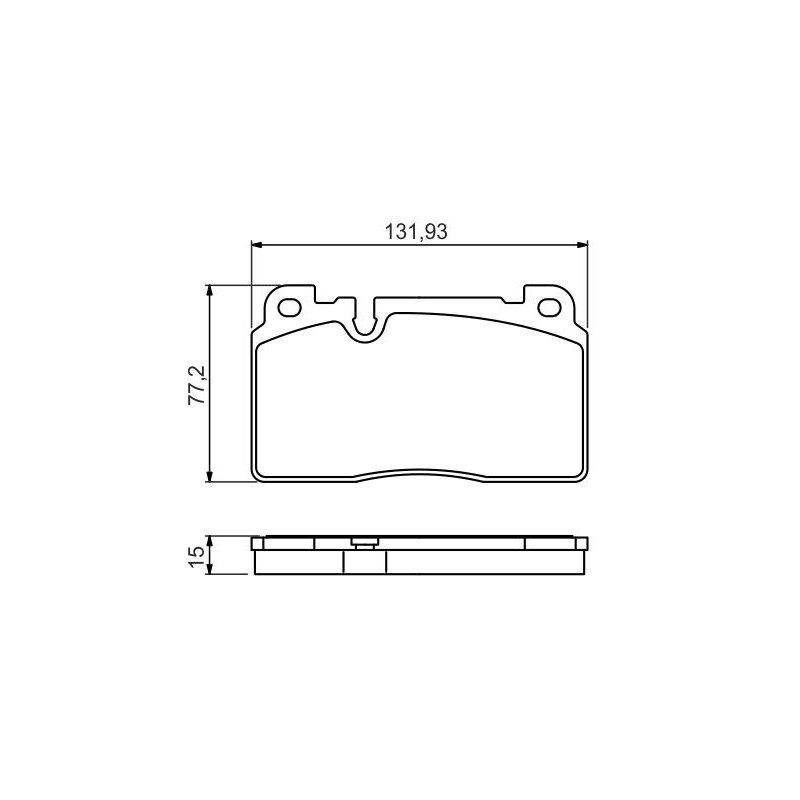 Jeu de quatre plaquettes de frein à disque BOSCH