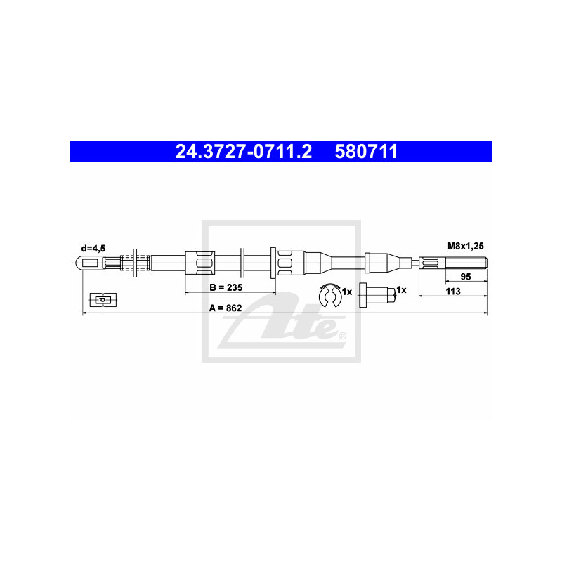 Câble de frein à main ATE