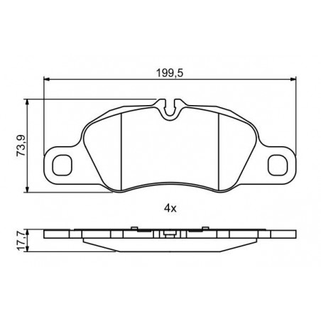 Jeu de quatre plaquettes de...