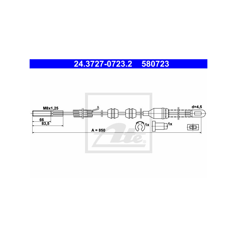 Câble de frein à main ATE