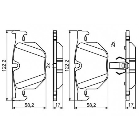 Jeu de quatre plaquettes de...