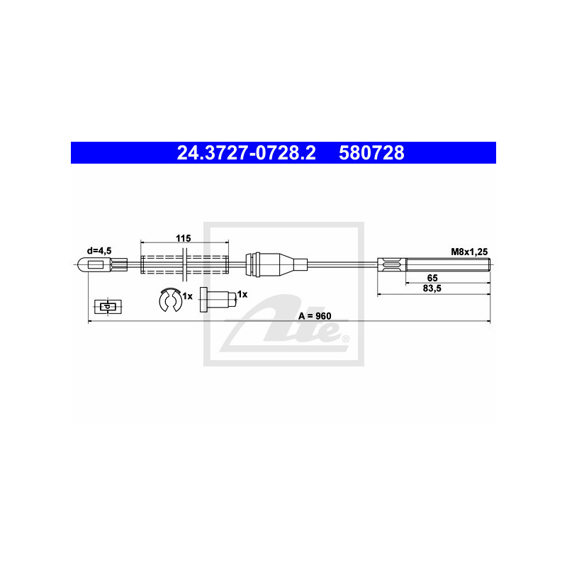 Câble de frein à main ATE