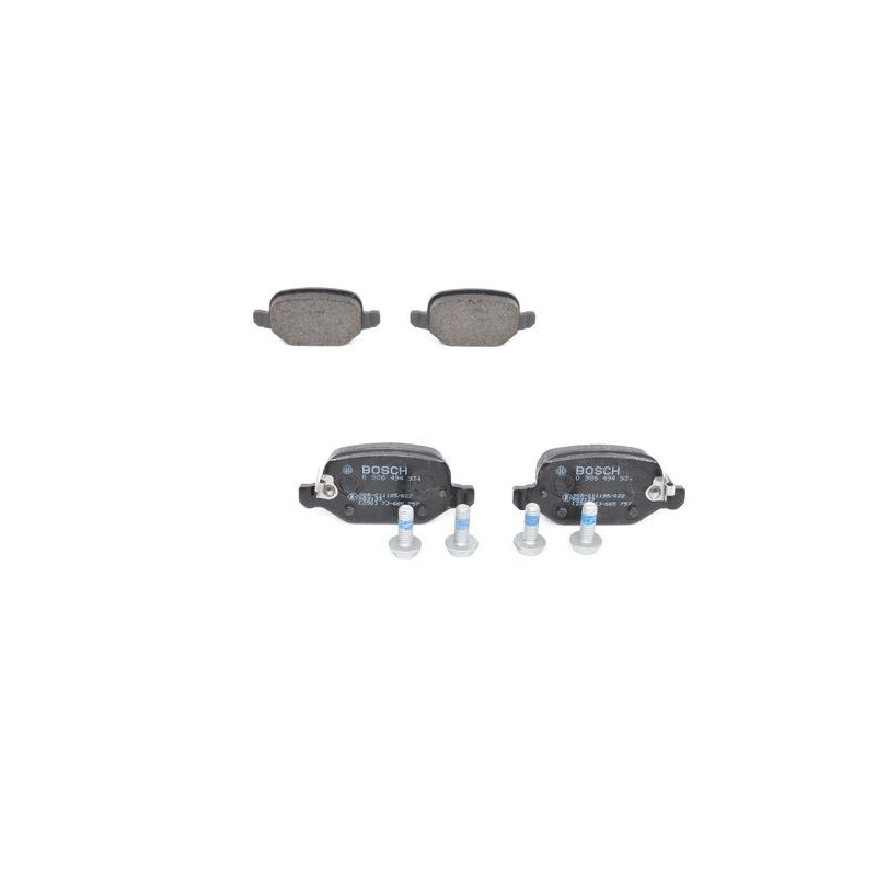 Jeu de quatre plaquettes de frein à disque BOSCH