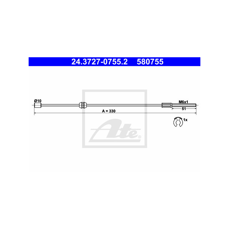 Câble de frein à main ATE