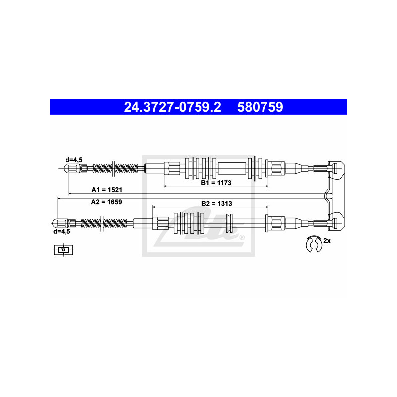 Câble de frein à main ATE