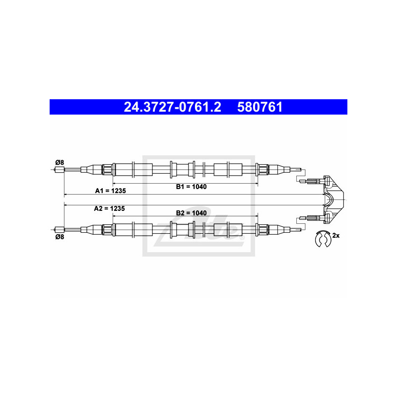 Câble de frein à main ATE
