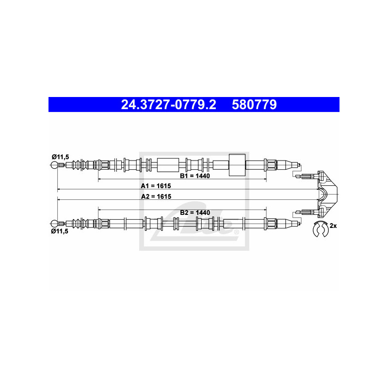 Câble de frein à main ATE