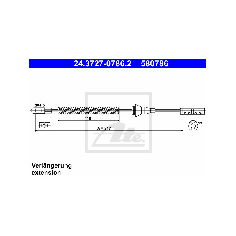 Câble de frein à main ATE