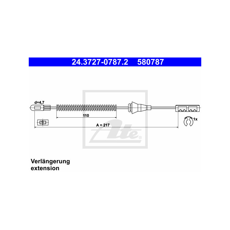Câble de frein à main ATE