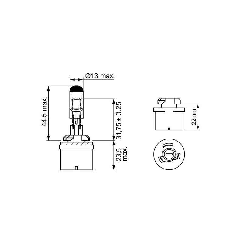 Ampoule (Phare antibrouillard) BOSCH
