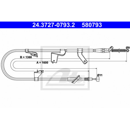 Câble de frein à main ATE