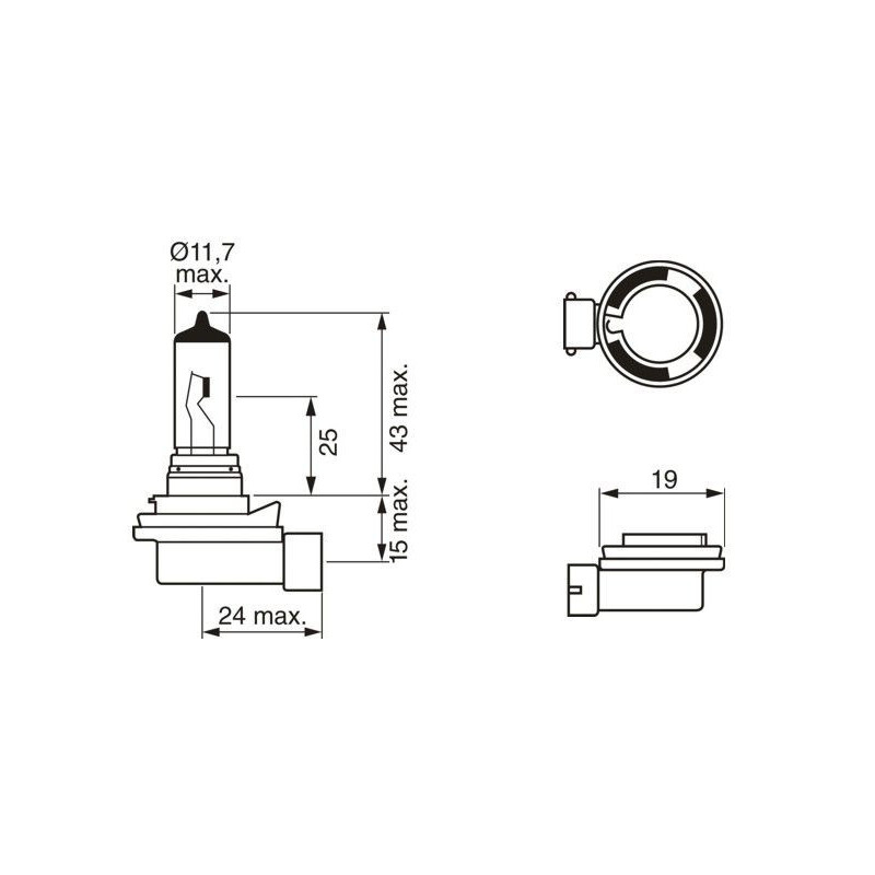 Ampoule (Phare antibrouillard) BOSCH