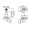 Ampoule (Phare antibrouillard) BOSCH