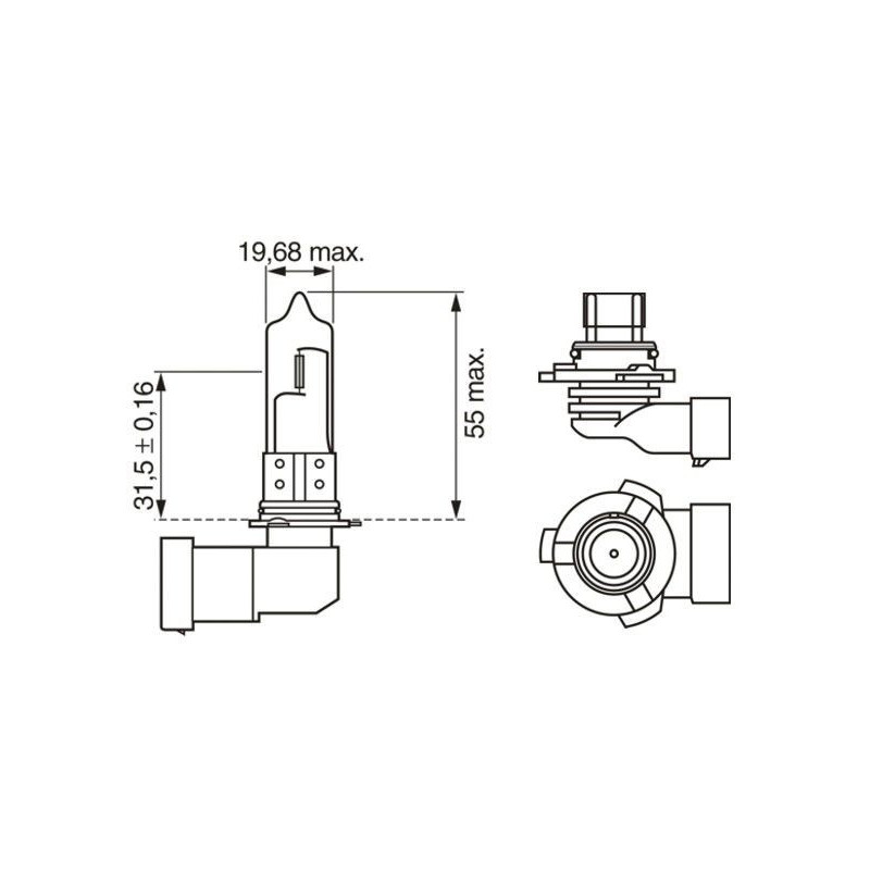 Ampoule (Phare longue portée) BOSCH