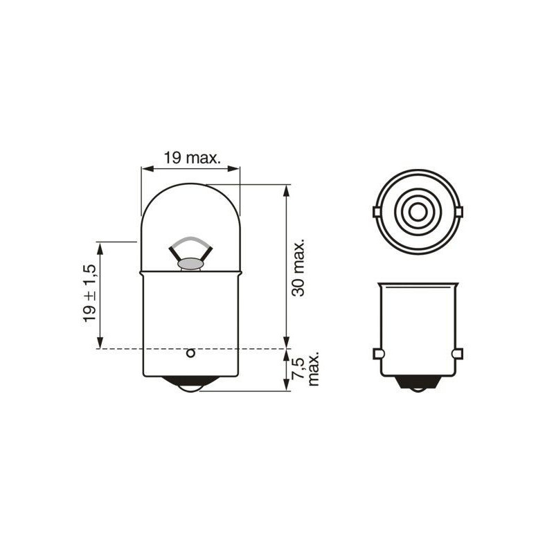 Ampoule (feu arrière / feu clignotant) BOSCH
