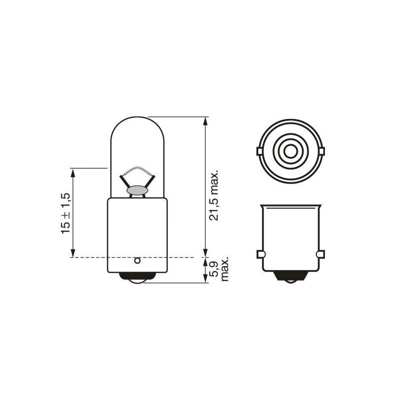 Ampoule (feu arrière / feu clignotant) BOSCH