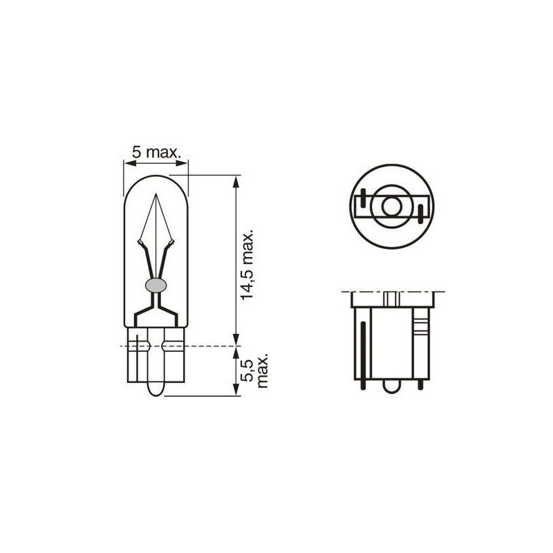 Ampoule (feu éclaireur de plaque) BOSCH